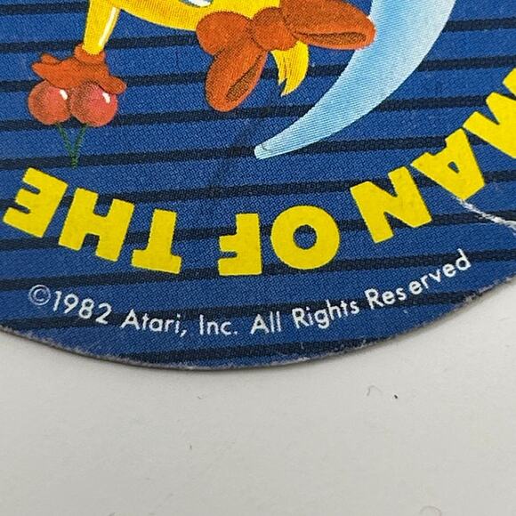 Vintage 80s Atari 2600 Ms Pac Man Paper Sticker 1982 Woman of the Year Pacman - Picture 5 of 6